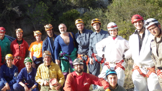 Primer cap de setmana del curs d'iniciació d'espeleo