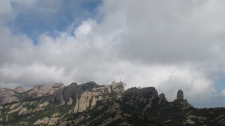 Escalada virtual a la cara de Mico i Optima al Gorro. Montserrat.