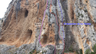 Desconeguda, 6c (100 m), Esperó de Santa Ana