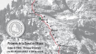 Via BIO-DESAGRADABLE a la Piràmide de la Canal de l'Aigua. Coma de l'Orri. Pirineus Orientals
