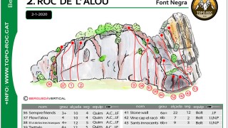 Roc de l'alou - berguedà vertical