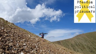 Al cim de la Carbassa en BTT