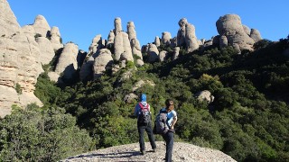 Al Montgròs des del Coll de Can Maçana (Montserrat)