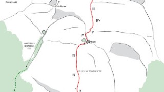 Via CANTACORBS a la Roca 101 del Serrat del Centenar. Els Frares de Montserrat
