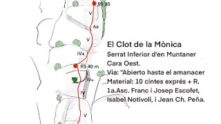 Montserrat - Clot de la Mònica - Serrat Inferior d'en Muntaner - Via