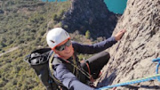 Via Ponent a la Paret del Pont de Roca.