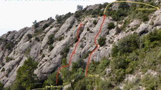 Montserrat - Serrat Inferior d'En Muntaner - Via FCE 25/03/2022