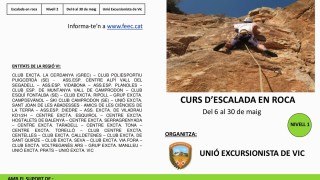 CURSOS D'INICIACIÓ A L'ESCALADA - Maig 2014