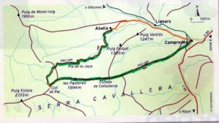 Serra Cavallera: de Camprodon a Abella passant pel cim del Pla de les Pasteres (1.899 m)