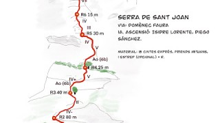 Serra de Sant Joan - Cara Sud - Via Domènec Saura - 21/05/2021