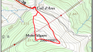 Montfalgars (1610 m). Millor si es complementa amb visita turística.