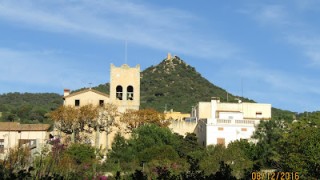 Castell de Burriac des de Cabrera de Mar