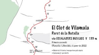 Via ESCALADORS BUCÒLICS a la Paret de la Batalla al Clot de Vilamala, El Solsonès