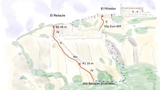 Mont Roig -  Montalegre - Sector l'Ermita - Vies Rampes Divertides i Eco-409 -02/12/2022