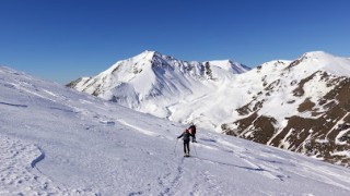 Pic de la Pleta Pelada (2.550 m), amb esquís