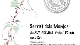Via ALTA FIDELITAT al Serrat de les Garrigoses. Montserrat