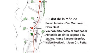 Montserrat - Clot de la Mònica - Serrat Inferior d'en Muntaner - Via 