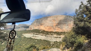 **** Barón Rampante, (210m, 7b, 6boblig) , Roca dels Arcs, Vilanova de Meià
