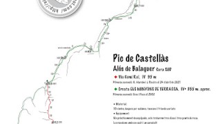 Via CAMÍ RAL sortint per la MINYONS DE TERRASSA al Pic de Castellàs, Alós de Balaguer