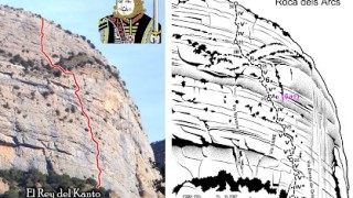 El Rey del Kanto, 6a+ (160 m), Roca dels Arcs, Montsec de Rúbies