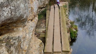 Passarel·les del riu gaia: entre el pont d'argentera i querol